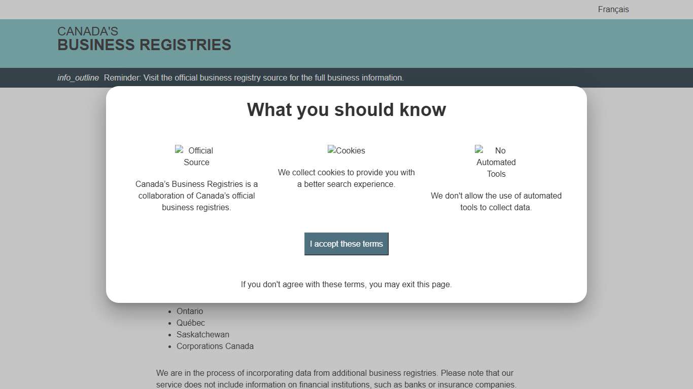 MRAS Business Registry Search